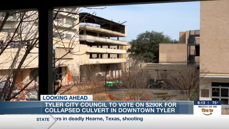 Ayuntamiento de Tyler aprueba reparación de $290,000 para una alcantarilla del centro de la...