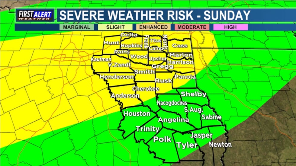 SPC Outlook for Sunday