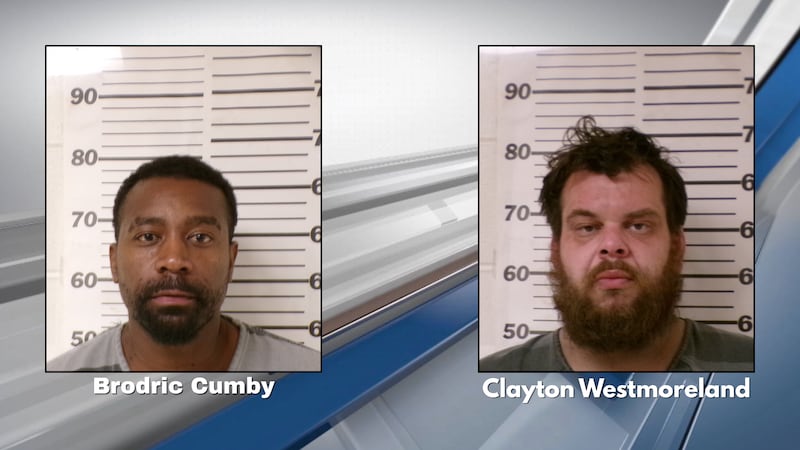 Brodric Cumby, 36, of Athens, and Clayton Westmoreland, 38, of Eustace