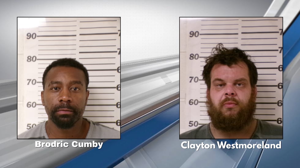 Brodric Cumby, 36, of Athens, and Clayton Westmoreland, 38, of Eustace