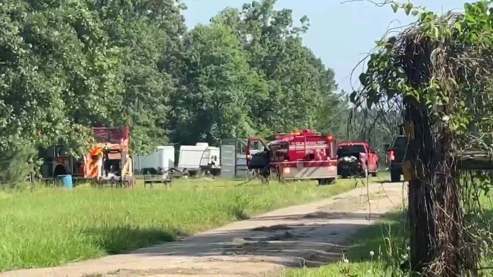 A fire has destroyed one house and damaged another building Thursday morning in the Pine Mills...