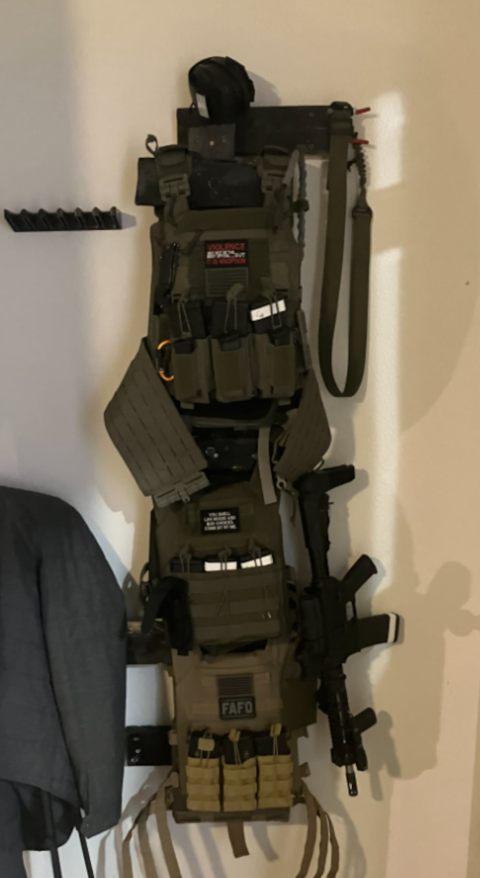 Adam Trussell, 39, was arrested during the execution of a search warrant