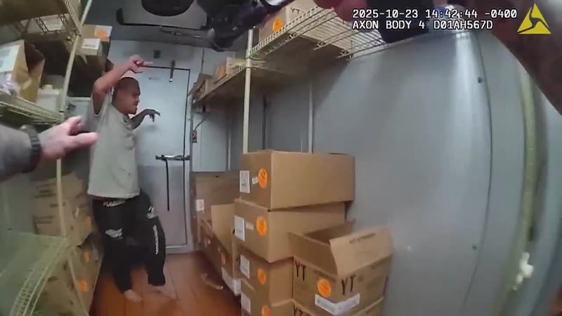 A man is under arrest after police say he broke into a home, then barricaded himself inside a...