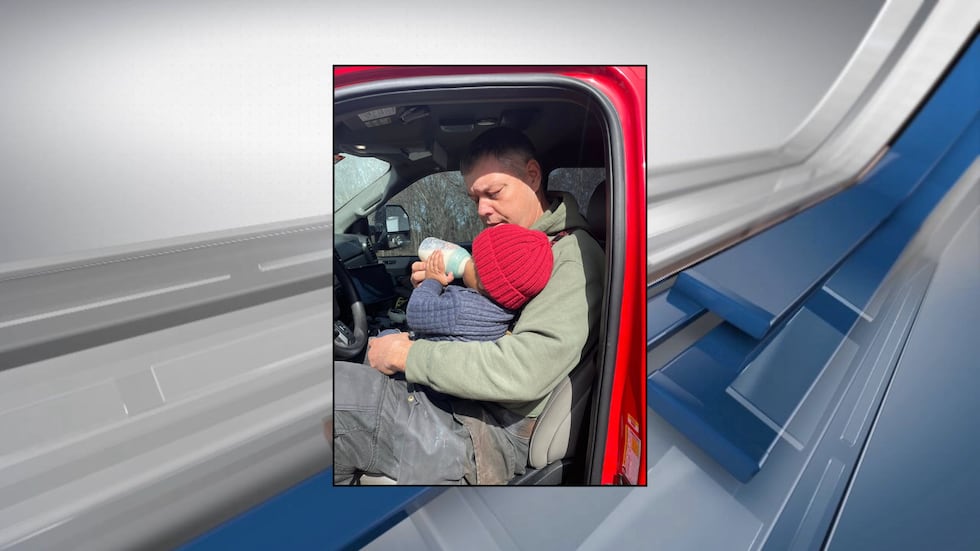 Battalion Chief Van Winkle got to hang out with a new recruit on scene while mom got checked...