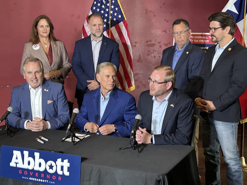 Gov. Abbott made a campaign stop in Tyler to address property tax reform.