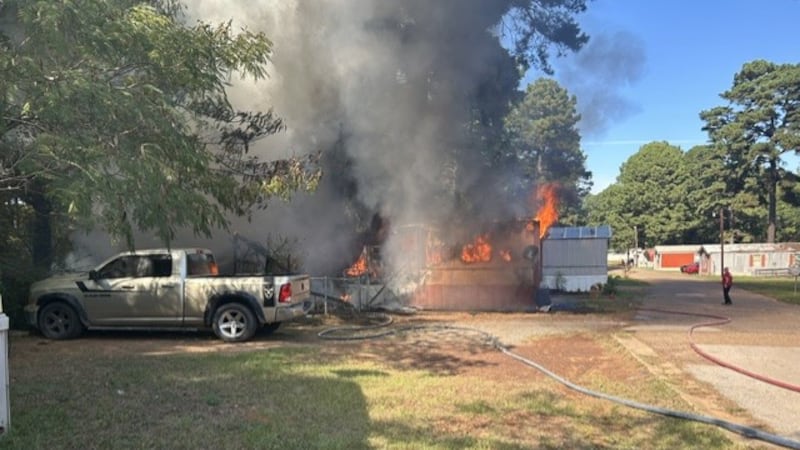 The Marshall Fire Department says one person is dead after a mobile home fire.