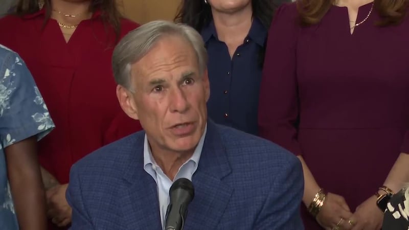 Texas Gov. Greg Abbott in Waco, Texas