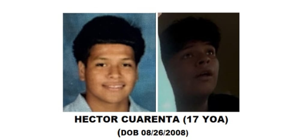Nacogdoches Police Department has issued a warrant of arrest for Hector Cuarenta, 17
