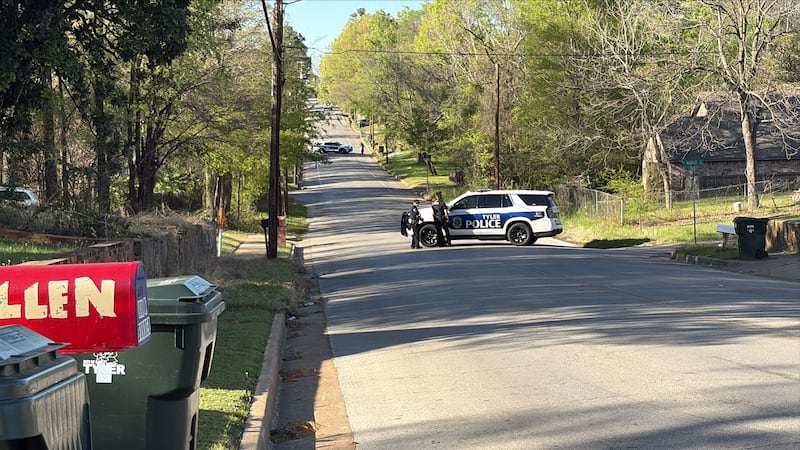 La policía de Tyler investiga un tiroteo contra un coche y su conductor.