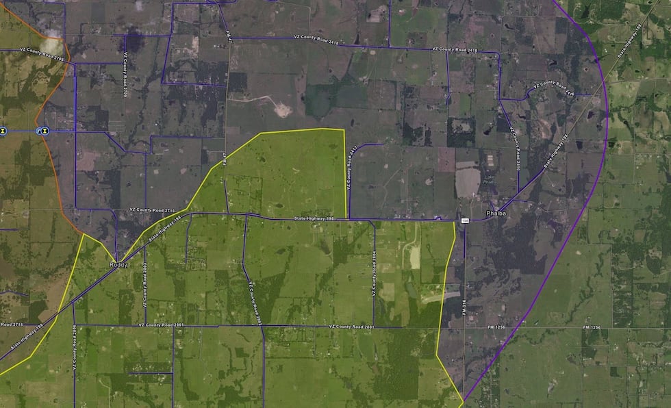 The City of Mabank has provided a map outlining the Elm Grove Pump Station.