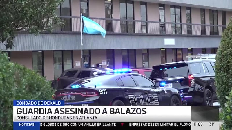 La víctima trabajaba como guardia de seguridad en la sede consular. (Noticias Telemundo Georgia)