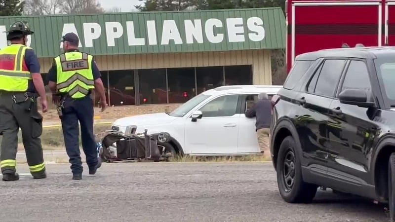 A vehicle-versus-pedestrian crash has temporarily closed East Northeast Loop 323 in North...